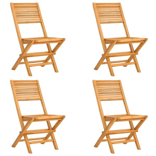 vidaXL 5 Piece Garden Dining Set Solid Wood Teak