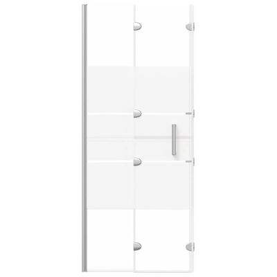 vidaXL Folding Shower Enclosure ESG 120x140 cm White