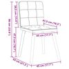 vidaXL Dining Chairs 2 pcs Dark Grey Fabric