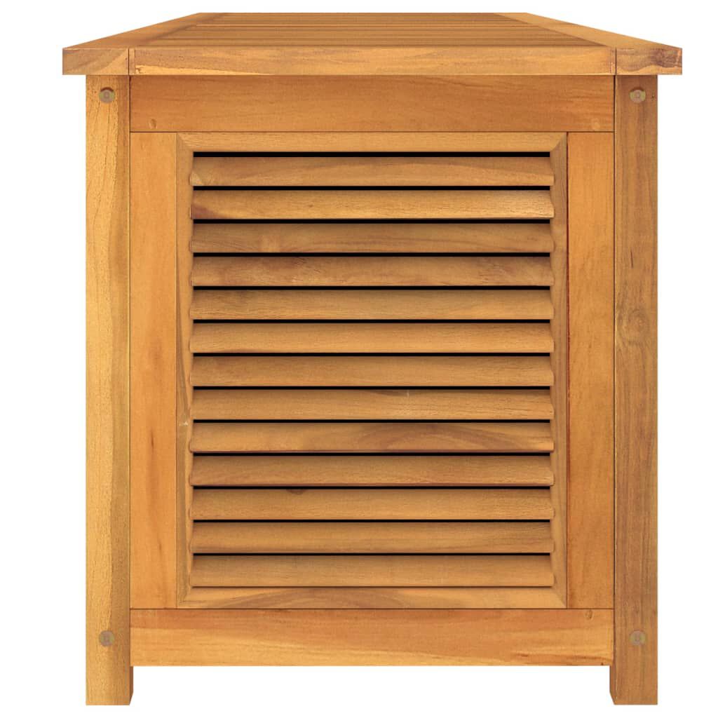 vidaXL Garden Storage Box with Bag 200x50x55 cm Solid Wood Teak