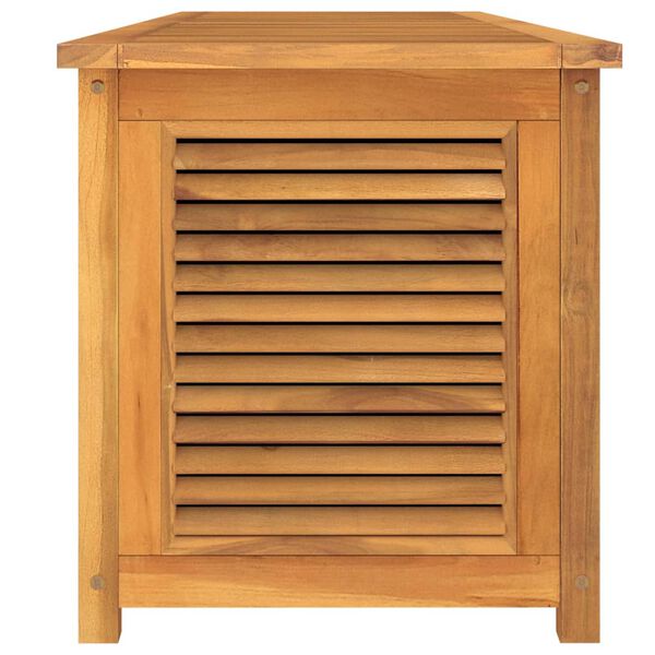 vidaXL Garden Storage Box with Bag 200x50x55 cm Solid Wood Teak
