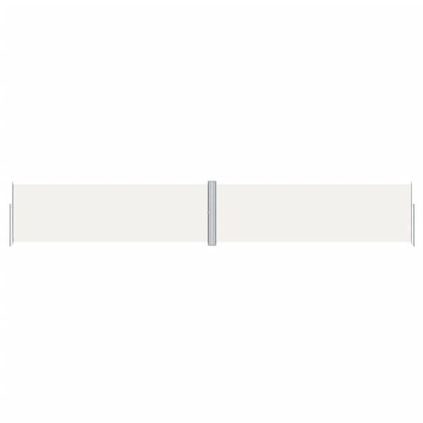 vidaXL Retractable Side Awning Cream 160x1000 cm