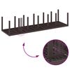 vidaXL Garden Dining Set 13 pcs Brown Polt rattan