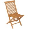 vidaXL 7 Piece Garden Dining Set Solid Teak Wood