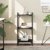 vidaXL Bookcase 3-Tier Black 40x30x86 cm Engineered Wood