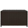 vidaXL Square Garden Coffee Table Brown 50x50x30 cm Poly Rattan