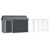 vidaXL Bird Cage Anthracite 416.5 x 103 x 142 cm Galvanised steel