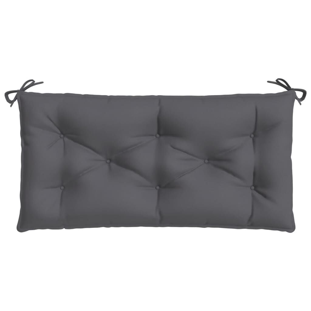 vidaXL Garden Bench Cushions 2 pcs Anthracite 100x50x7 cm Oxford Fabric