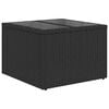 vidaXL Garden Sofa Set 5 pcs Black Poly rattan