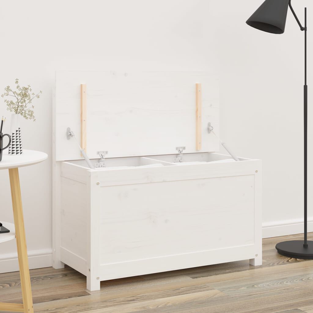 vidaXL Bench White 80x41x77 cm Solid Wood Pine
