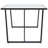 vidaXL Dining Table White 180x90x75 cm Tempered Glass