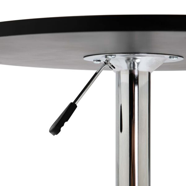 vidaXL Bar Table Black Ø60 cm MDF