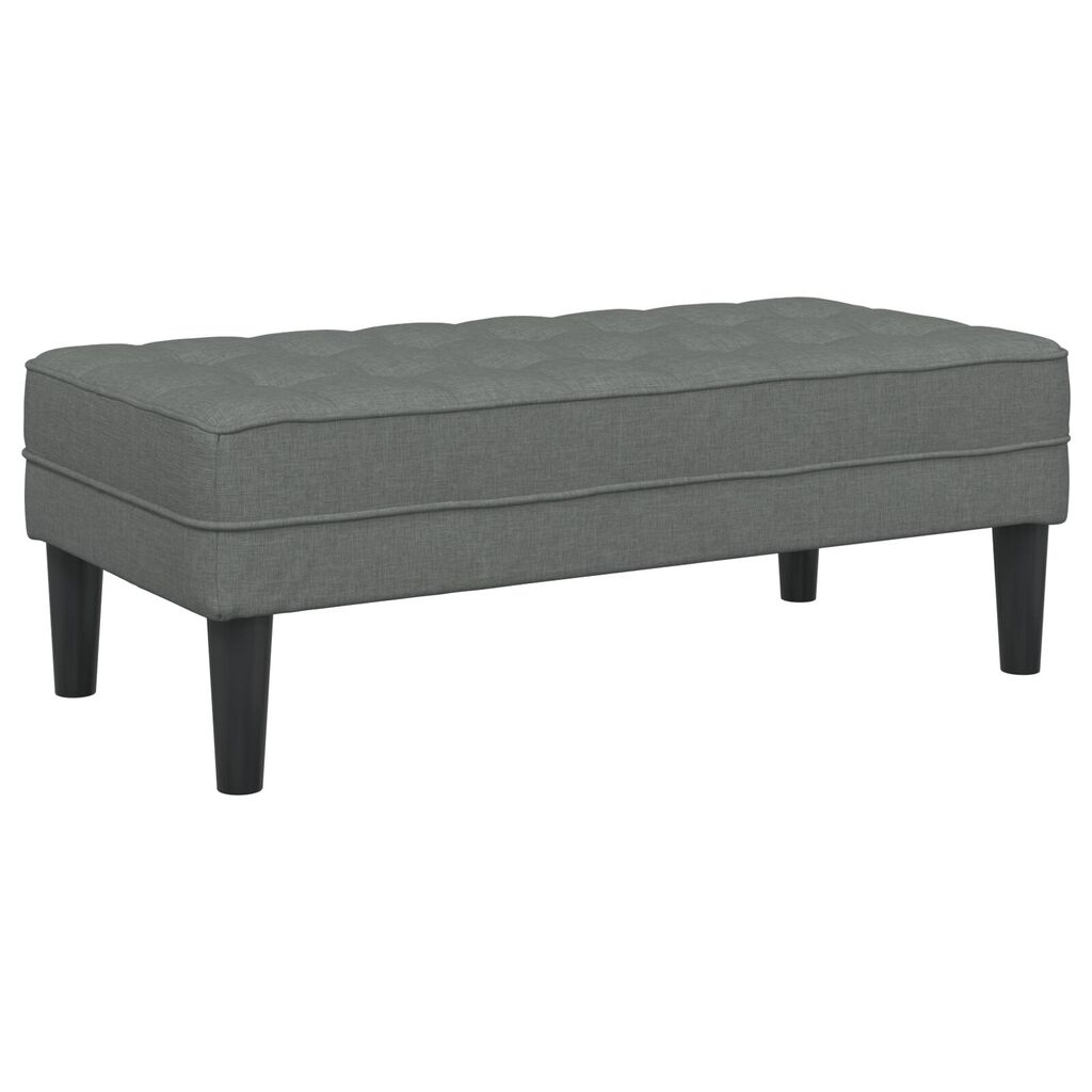 vidaXL Bench Dark Grey 113x57x39 cm Fabric