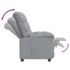 vidaXL Recliner Chair Light Grey Fabric