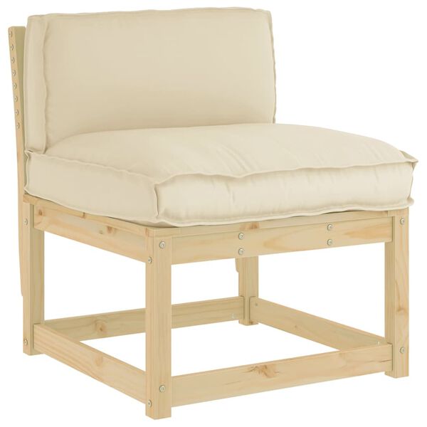 vidaXL Cushion Beige 80 x 40 x 12 cm Oxford Fabric