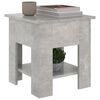 vidaXL Coffee Table Concrete Grey 40x40x42 cm Engineered Wood