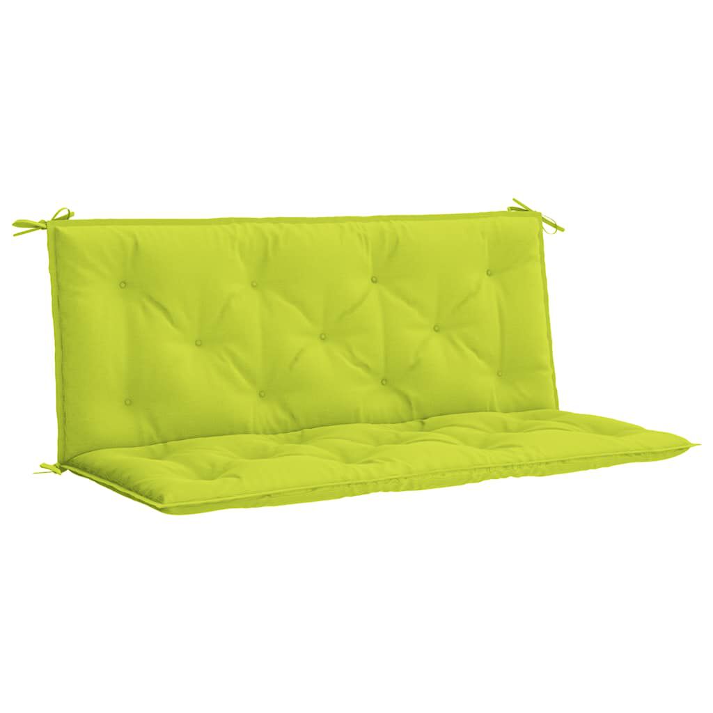 vidaXL Garden Bench Cushion Bright Green 120x(50+50)x7cm Oxford Fabric
