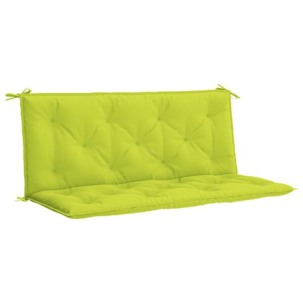 vidaXL Garden Bench Cushion Bright Green 120x(50+50)x7cm Oxford Fabric