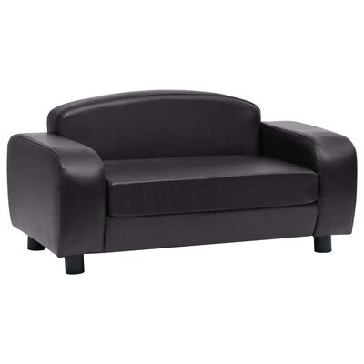 vidaXL Dog Sofa Black 80x50x40 cm Faux Leather