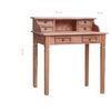 vidaXL Writing Desk with Drawers 90x50x101 cm Solid Mahogany Wood