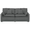vidaXL Modular Sofa with Cushions Dark Grey