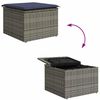 vidaXL Garden Sofa Set 9 pcs Grey Poly rattan