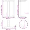vidaXL Dining Table Legs T-Shaped 2 pcs Black 60x35x(72-73) cm Steel