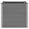vidaXL Garden Raised Bed WPC 100x100x91 cm Grey