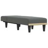 vidaXL Chaise Longue Dark Grey Fabric