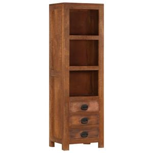 vidaXL Highboard with 3 Drawers 40x30x130 cm Solid Mango Wood