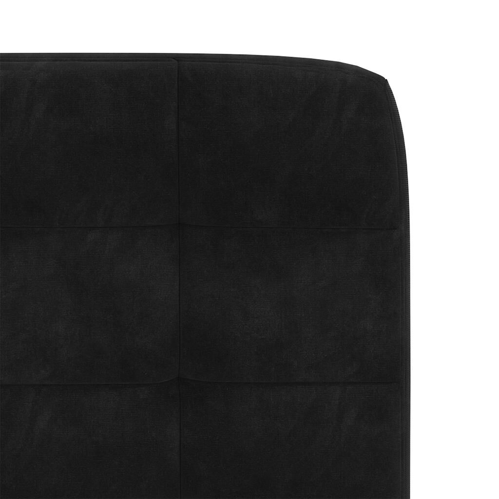 vidaXL Dining Chairs 2 pcs Black Velvet