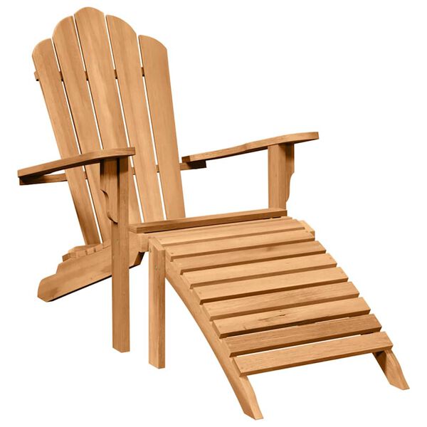 vidaXL Garden Adirondack Chairs 2 pcs Brown 77 x 137 x 95 cm
