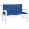 vidaXL Garden Bench Cushion Blue 120x(50+50)x7cm Oxford Fabric