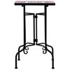 vidaXL Mosaic Side Table Terracotta and White Ceramic