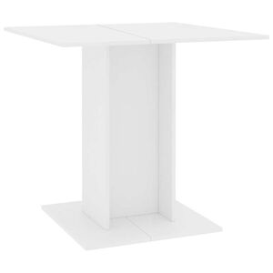 vidaXL Dining Table White 80x80x75 cm Engineered Wood