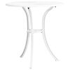 vidaXL 3 Piece Bistro Set Cast Aluminium White