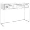 vidaXL Console Table White 106x35x75 cm Steel
