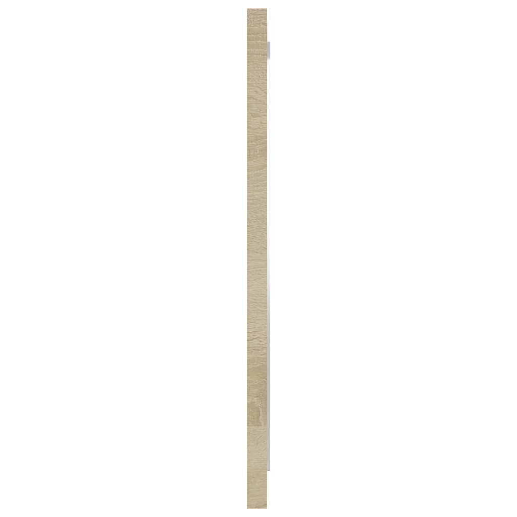 vidaXL Bathroom Mirror Sonoma Oak 40x1.5x37 cm Engineered Wood