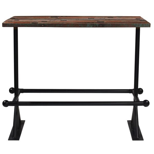 vidaXL Bar Set 7 Piece Solid Reclaimed Wood Multicolour
