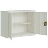 vidaXL File Cabinet Light Grey 90x40x110 cm Steel