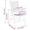 vidaXL Garden Dining Set 5 pcs Brown Solid teak wood