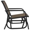 vidaXL Garden Glider Chair Brown 61x76x87 cm Textilene&Steel