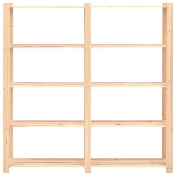 vidaXL 5-Tier Storage Racks 3 pcs 170x38x170 cm Solid Pinewood 500 kg