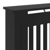 vidaXL MDF Radiator Cover Black 78 cm