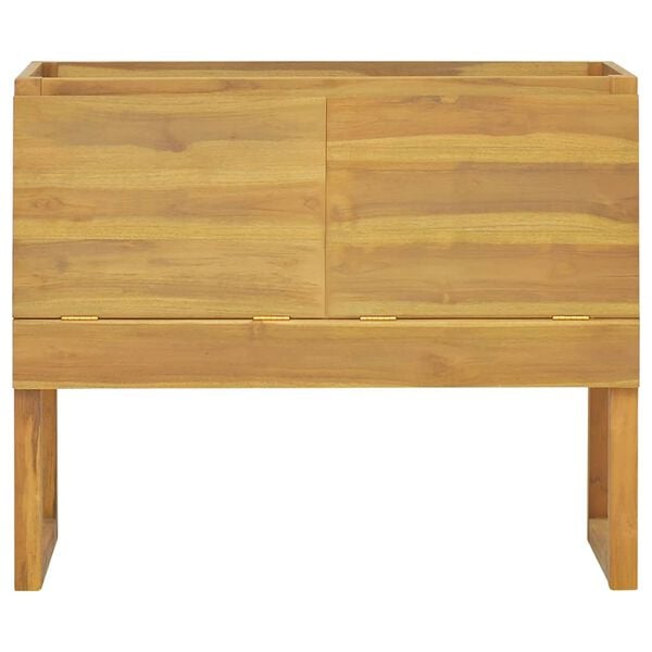 vidaXL Bathroom Cabinet 90x45x75 cm Solid Wood Teak