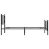 vidaXL Metal Bed Frame without Mattress with Footboard Black 100x200cm