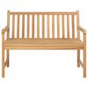 vidaXL Garden Bench 114 cm Solid Teak Wood