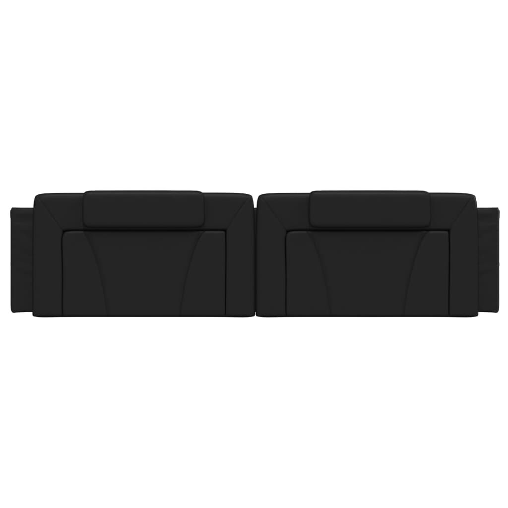 vidaXL Headboard Cushion "Viana" Black 193 cm Faux Leather