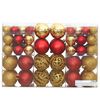vidaXL Christmas Baubles 100 pcs Gold and Wine Red 3 / 4 / 6 cm