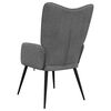 vidaXL Relaxing Chair Dark Grey Fabric